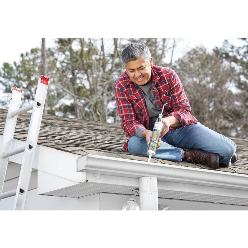 GE GE50G01 10.1 oz Clear Gutter Caulk - Image 2